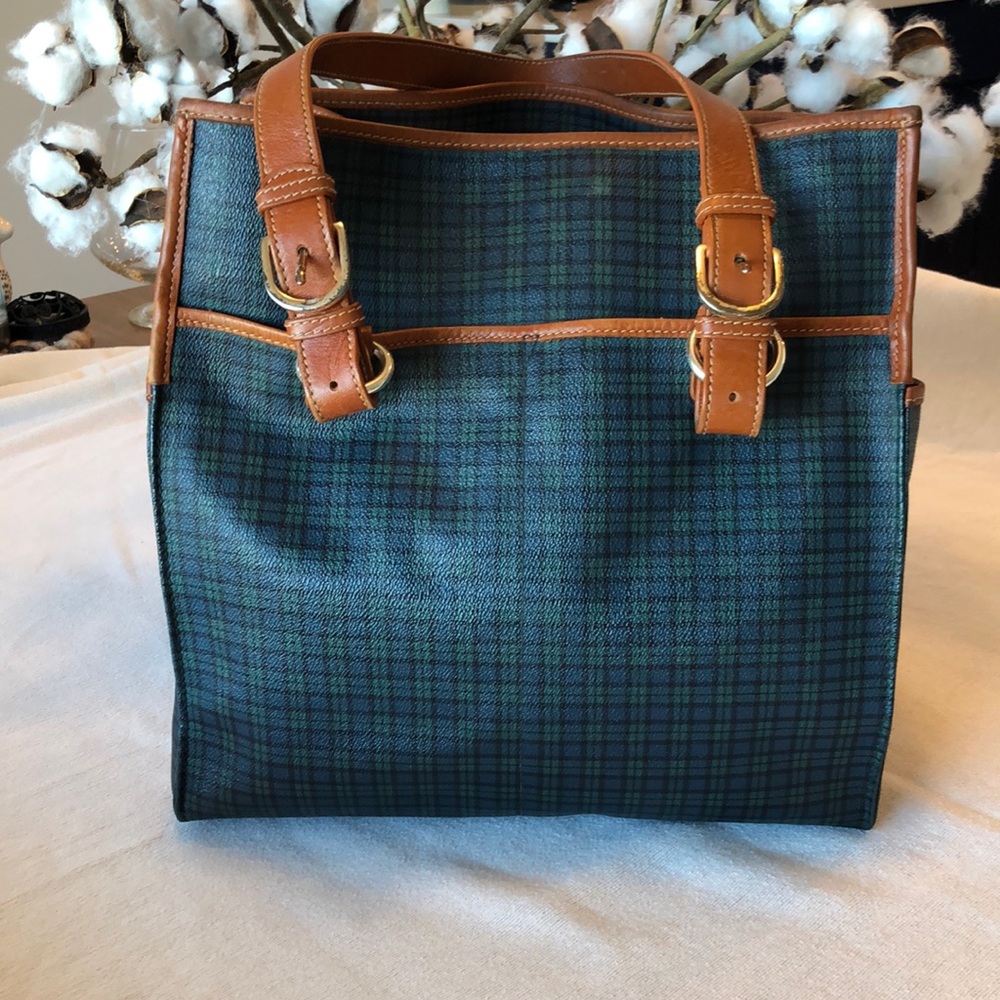 Vintage Ralph Lauren Black Watch Plaid Tote